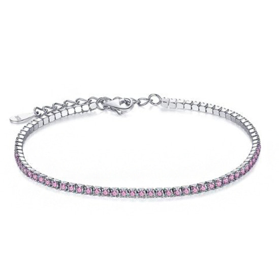Sterling silver Tennis bracelet Pink