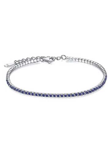 Sterling silver Tennis bracelet Blue