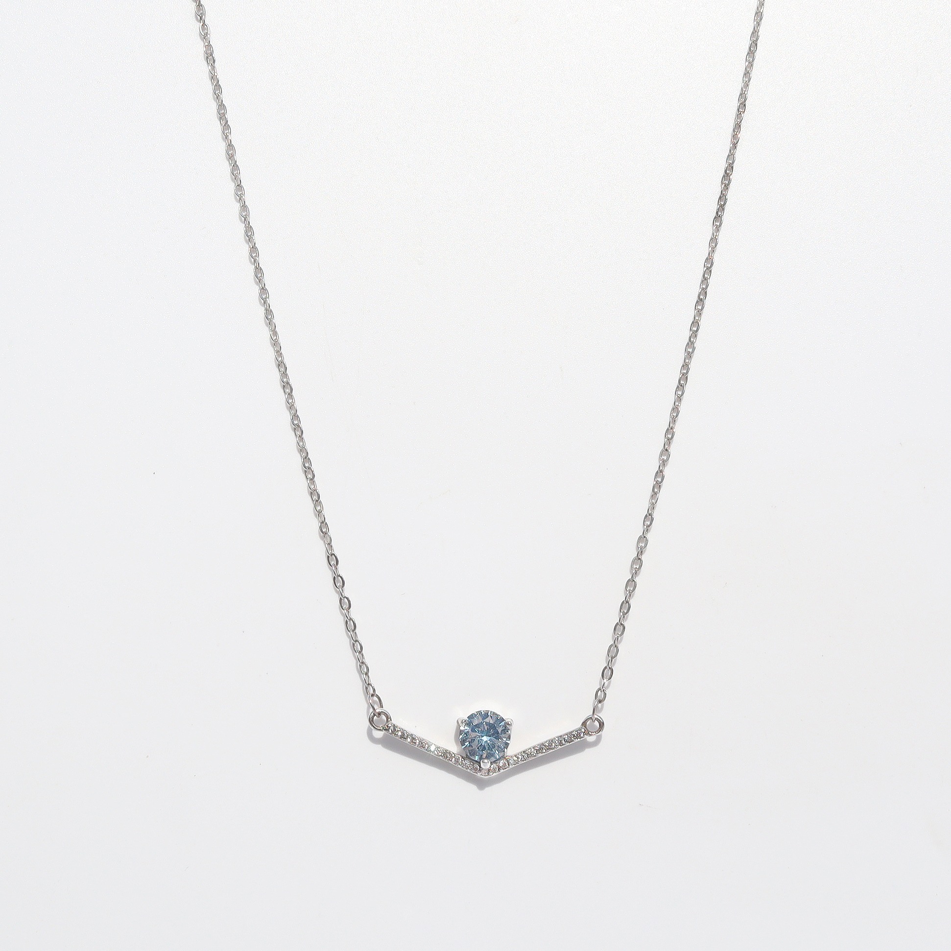 Sterling silver Blue Topaz Necklace