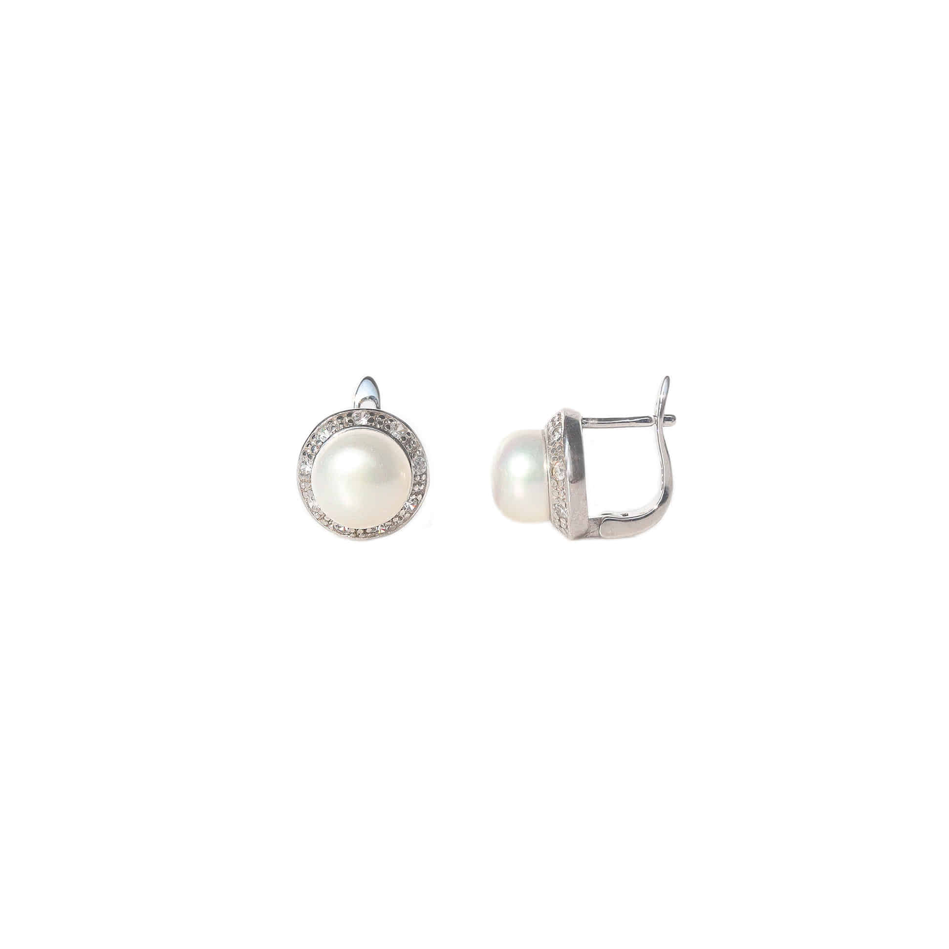 White Pearl Earring No.3