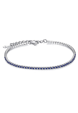 Sterling silver Tennis bracelet Blue